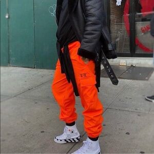 ✨NEW Forever 21 | Neon Orange LA Utility Joggers